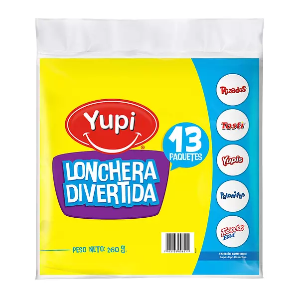 Lonchera Divertida Yupi X13unds