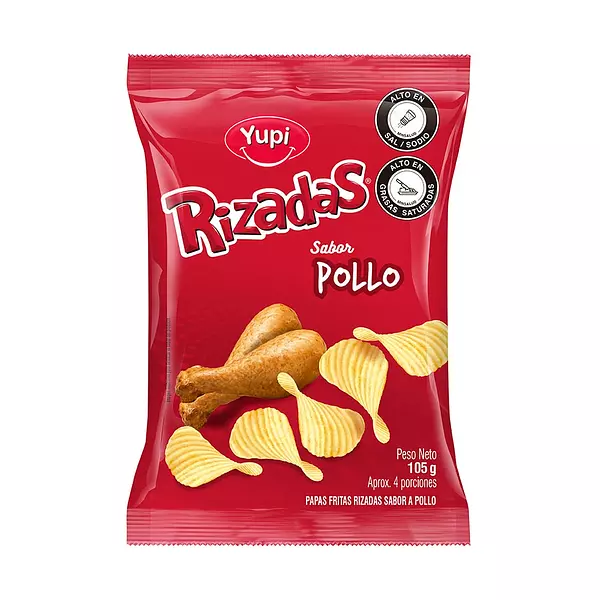 Papa Rizadas Pollo X105gr