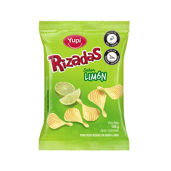 Papa Rizada Limon 105gr