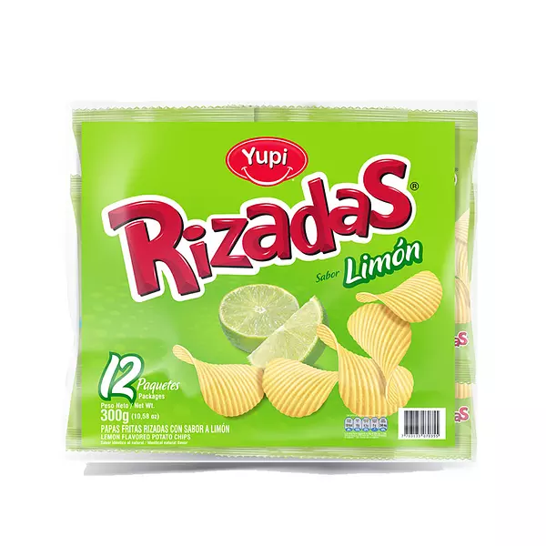 Papas Rizadas Limon*25gr X12 Undx 300gr