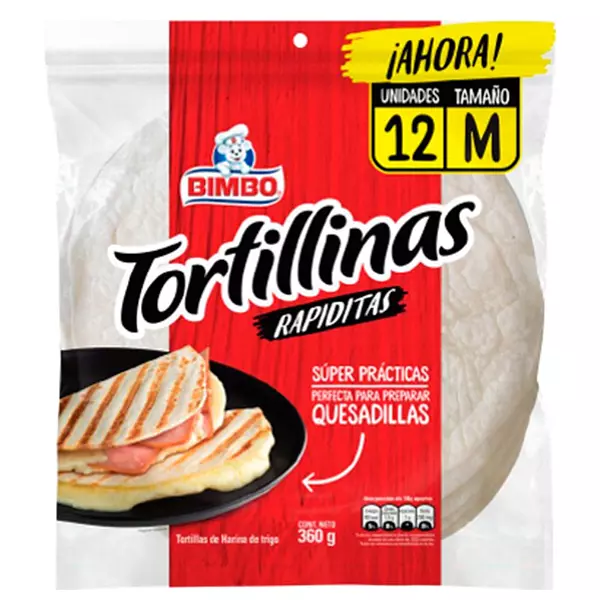 Tortilla Trigo Bimbo X360gr