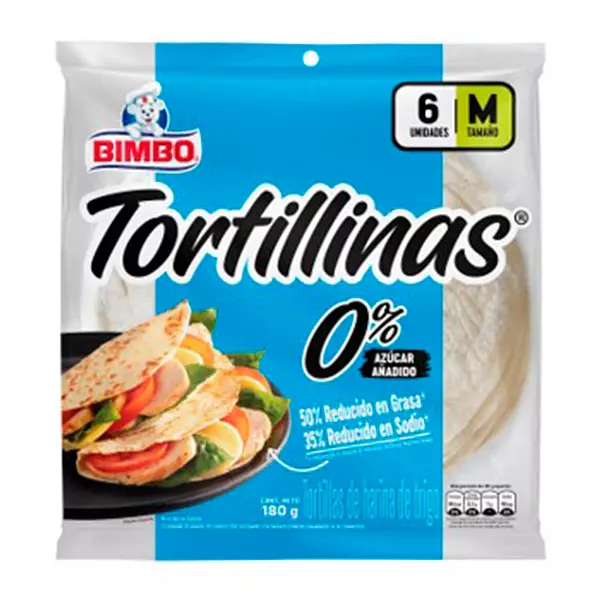 Tortilla Bimbo 0% Azuc Bolsa 180gr