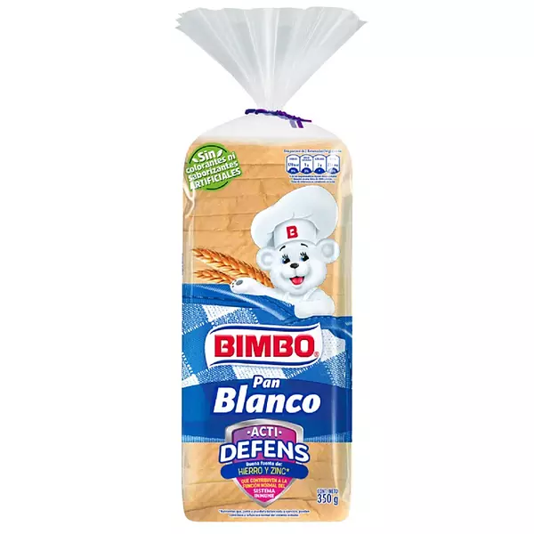 Pan Blanco Bimbo Acti X350gr