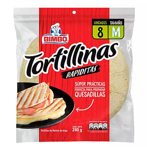 Tortila Bimbo Blanca M 8p 240gr