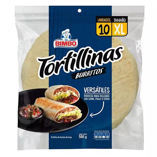 Tortilla Bimbo Blancas X500gr