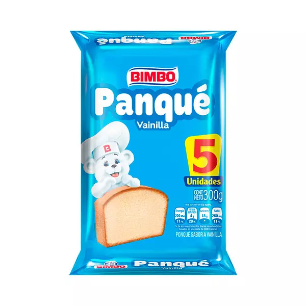 Panque Vainilla Bimbo 5p 300gr