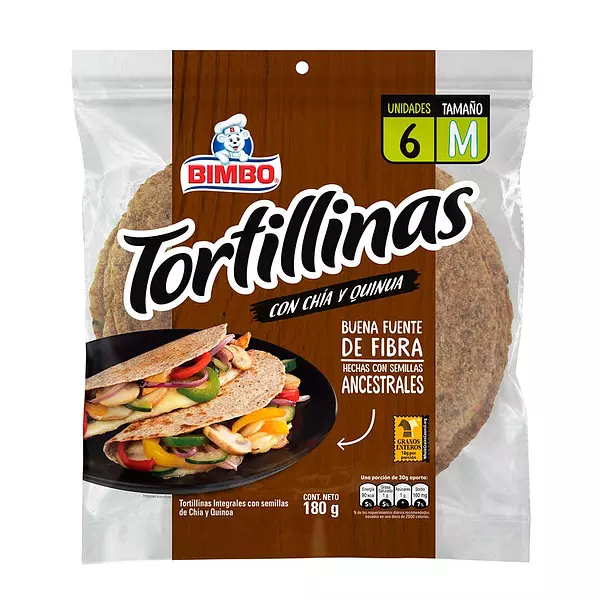 Tortillas Chia Quinua*6p*180g Bimbo