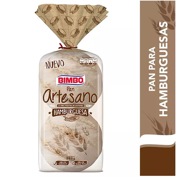 Pan Hamburguesa Artesano Bimbo X360gr