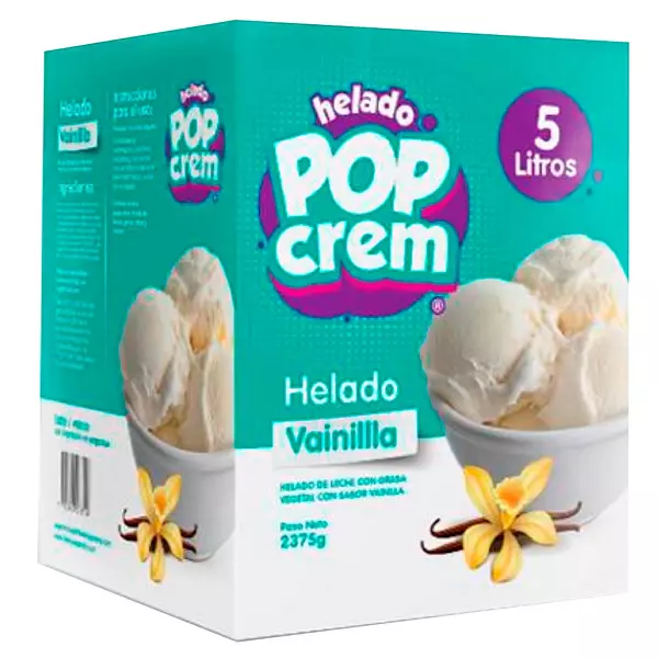 Helado Popsy Cja Vainilla Inst*5lt