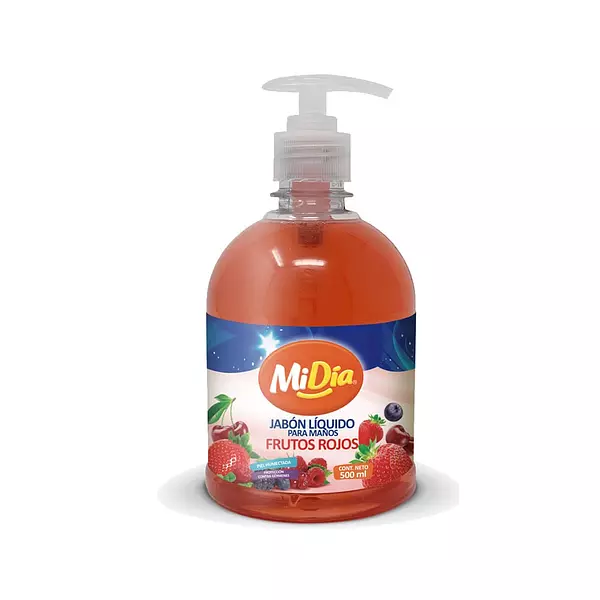 Jabon Liq Frutos Rojos Mi Dia X500 Ml