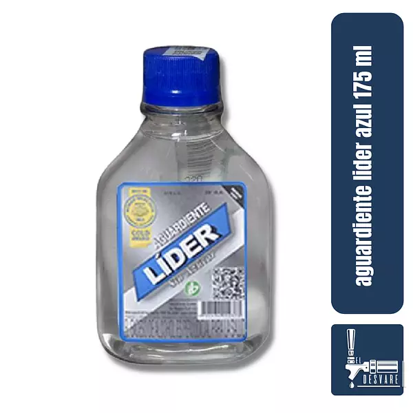 Aguardiente Lider X175ml Azul