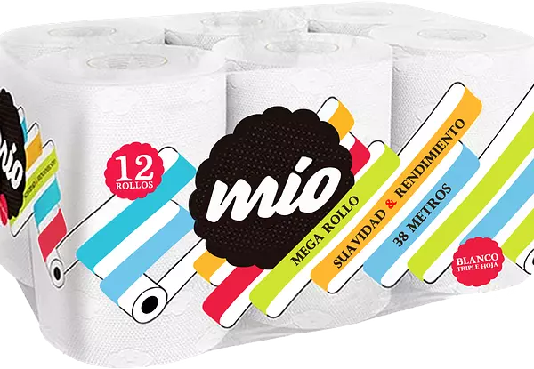 Papel Higienico Mio 12rl Th 38m