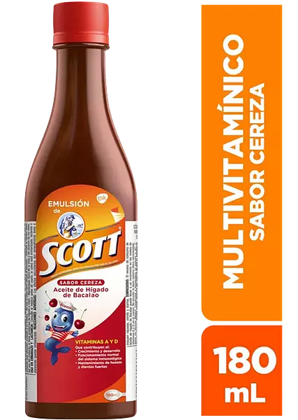 Emulsion de Scott X180 Cereza