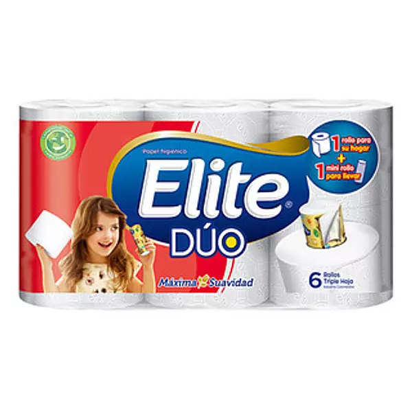 Papel H Elite Duo 6rollos #