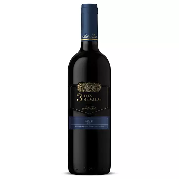 Vino Santa Rita Tres Medallas Merlot