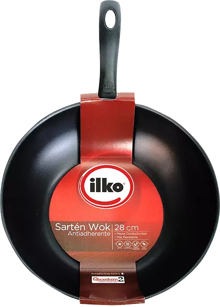 Sarten Wok 28cm Ilko Sin Tapa