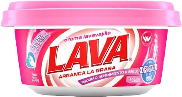 Lavaplatos Lava® En Crema Rosa 235g