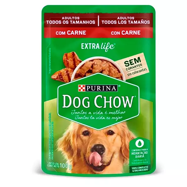 Dog Chow Pouch Carne 100gr