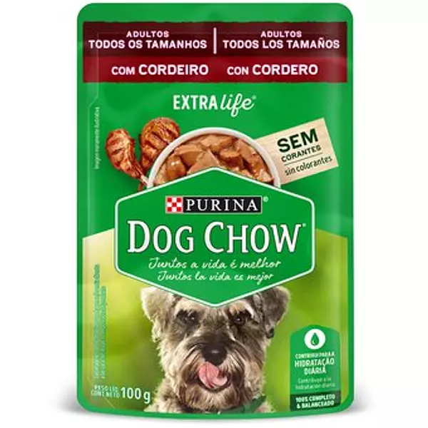 Dog Chow Pouch Cordero 100gr