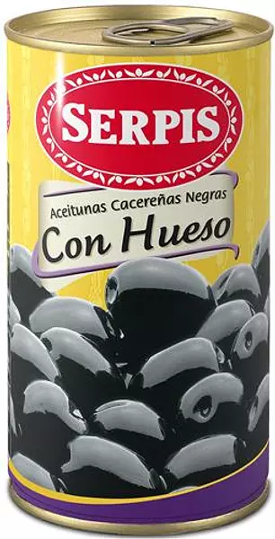 Aceituna Negra Hueso Serpisx350gr