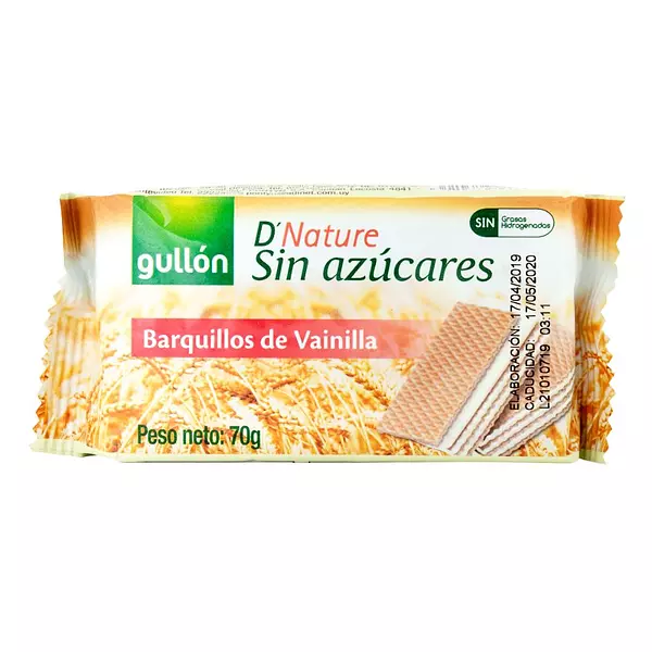 Galleta Gullon S/Azucar Wafer X70gr