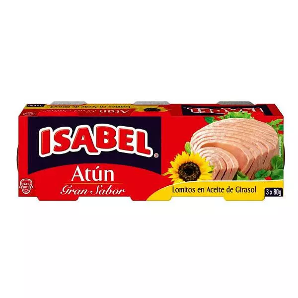 Atun Isabel X3 Lom Act Girasol X240gr