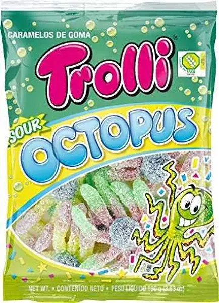 Gomas Sour Octopus E-Frutti Blx100g8686