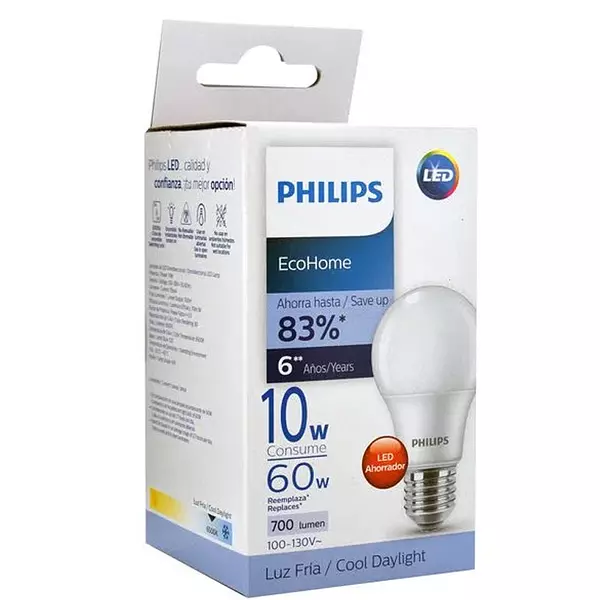 Bomb Led Bulb 10w 6500k Ecohome x 1 Und