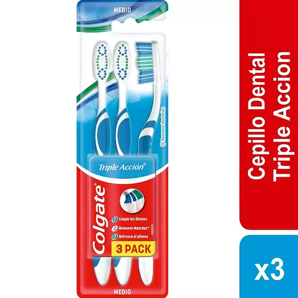 Cepillo Dental Colgate Triple Acción X3 Pack