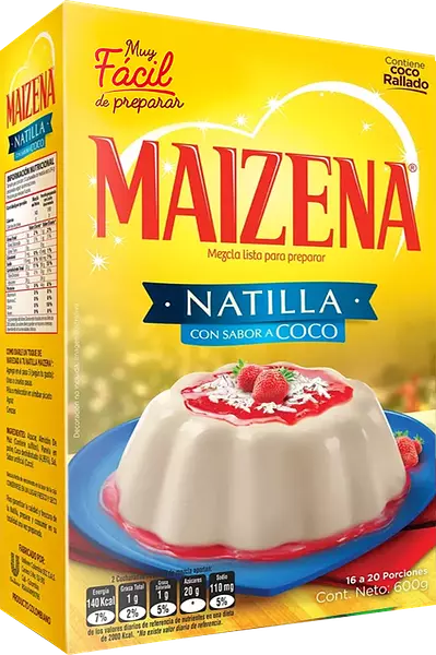 Natilla Maizena Coco 600gr