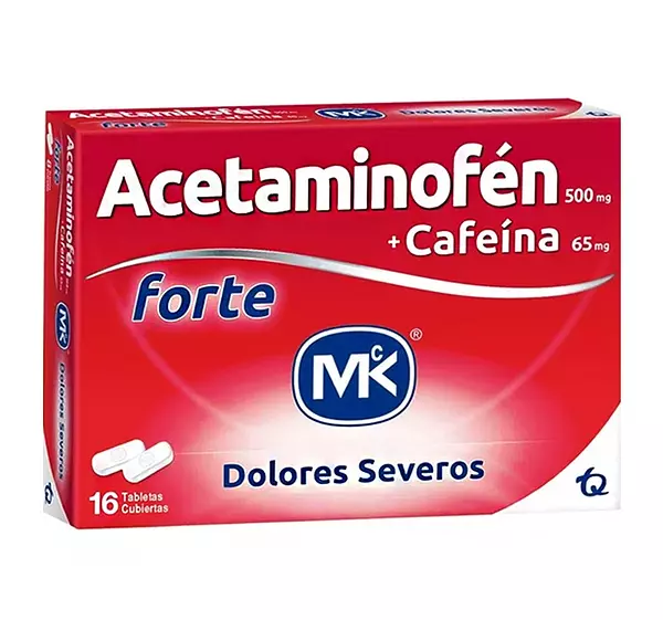 Acetaminofen Forte Mk Caj*8 Tab