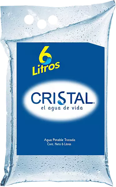 Agua Cristal Bolsax6 Litros