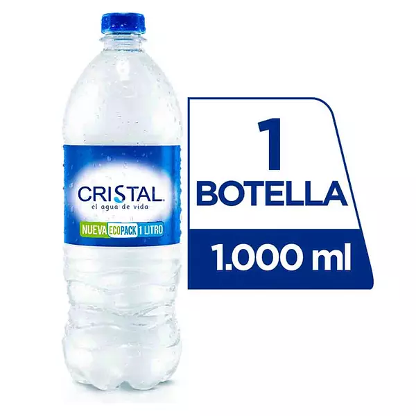 Agua Cristal Econopack 1 Lt