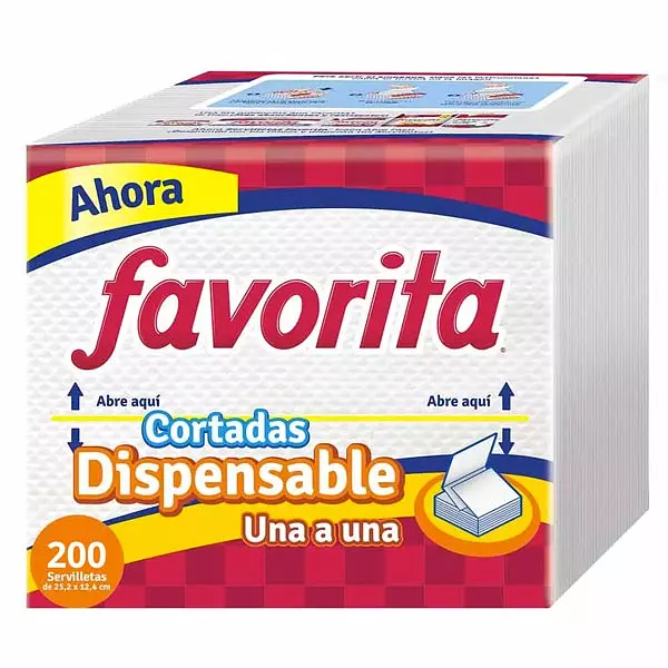 Servilleta Favorita 1 A 1 X200