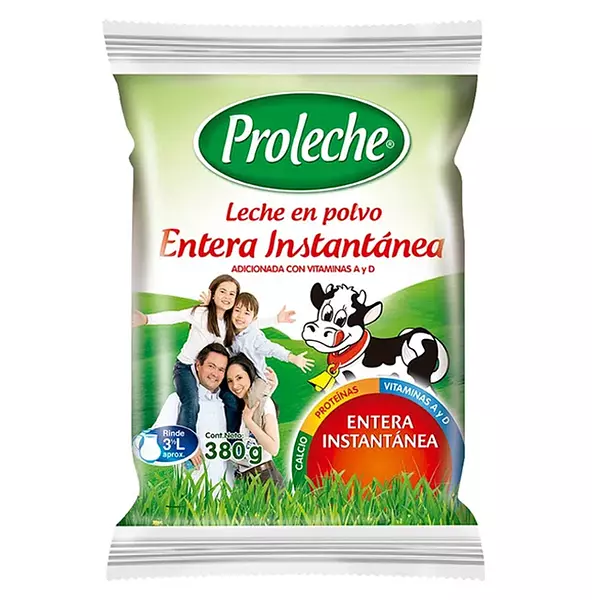 Leche Polv Proleche X380gr Bolsa