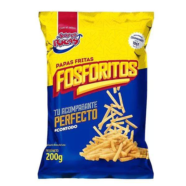 Papas Fosforito Super Ricas 200gr