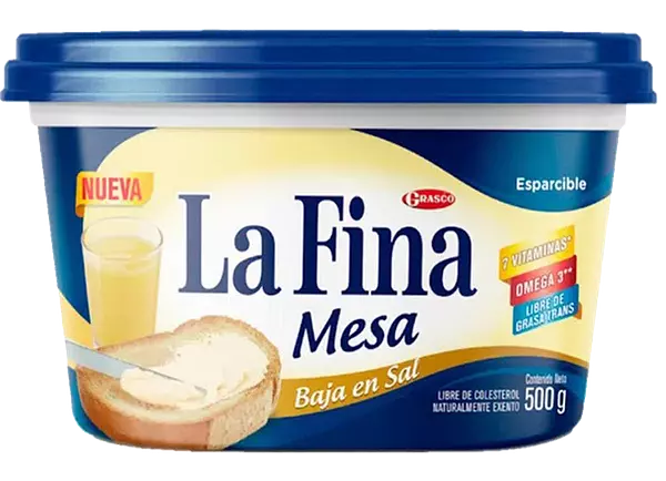 Margarina Fina Mesa 500g Baja Sal