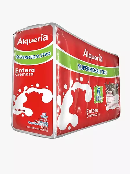 Leche Sixpack Entera X1300ml Alq