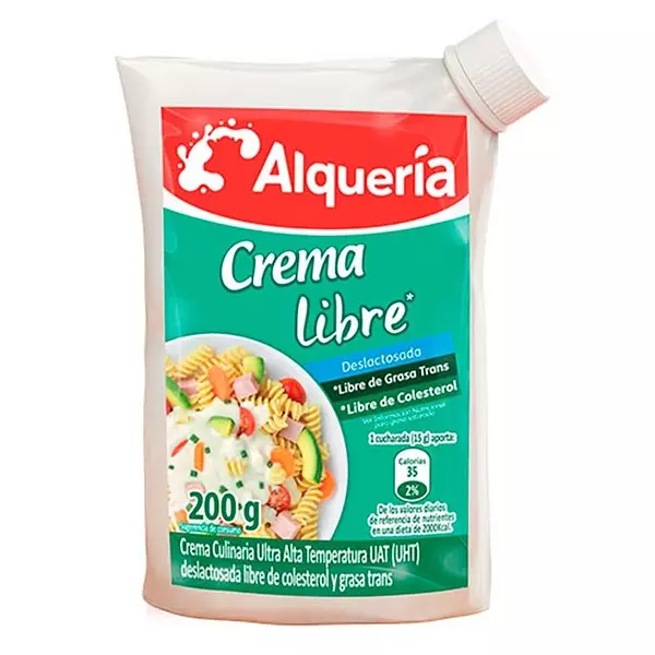 Crema de Leche Libre Alqueria 200gr