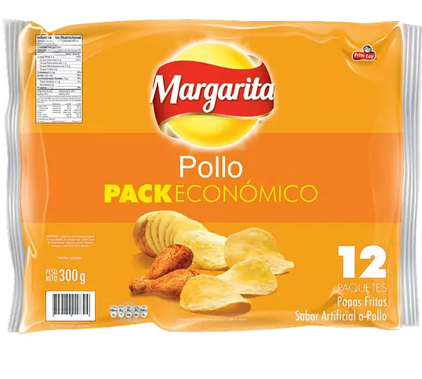 Papas Margarita Pollo 25g x 12