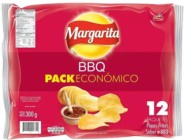 Papas Margarita Bbq 25g x 12