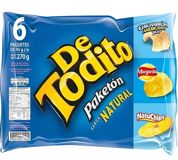 Detodito Paketon Natural 45g x 6 270g