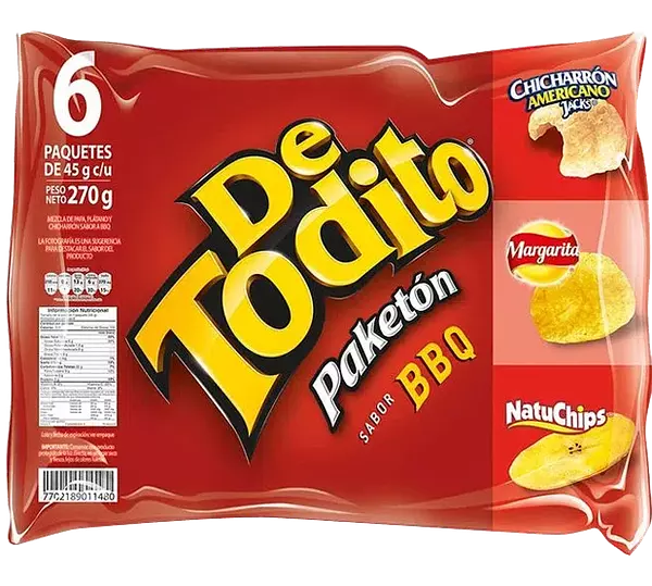 Detodito Paketon Bbq *6 *45g