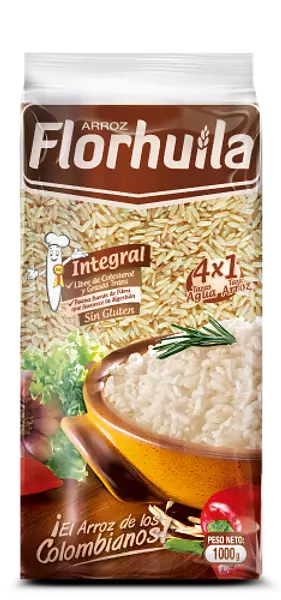 Arroz Florhuila Integral 1kg