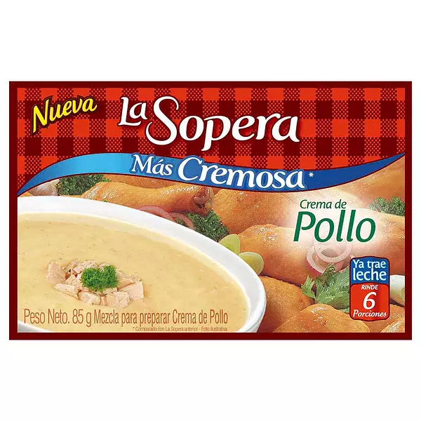 Sopera Crem 6 P Pollo X85gr