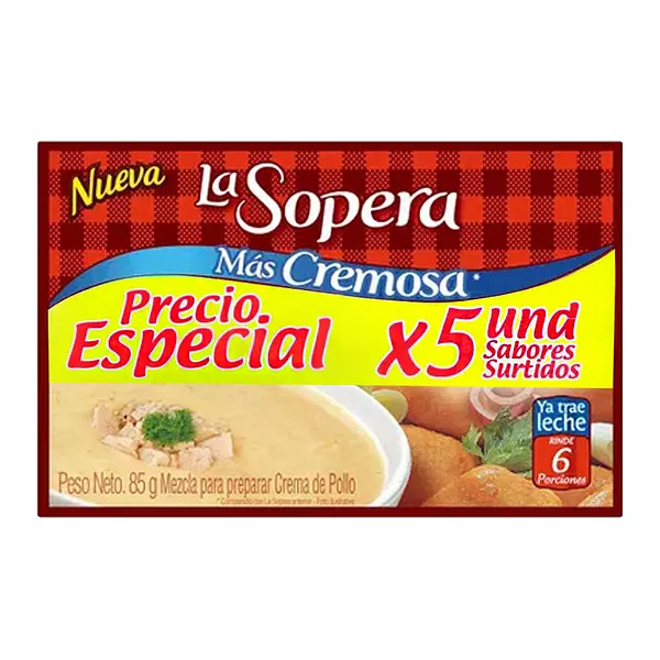 Sopera Crem X5 Multipack Surtidas