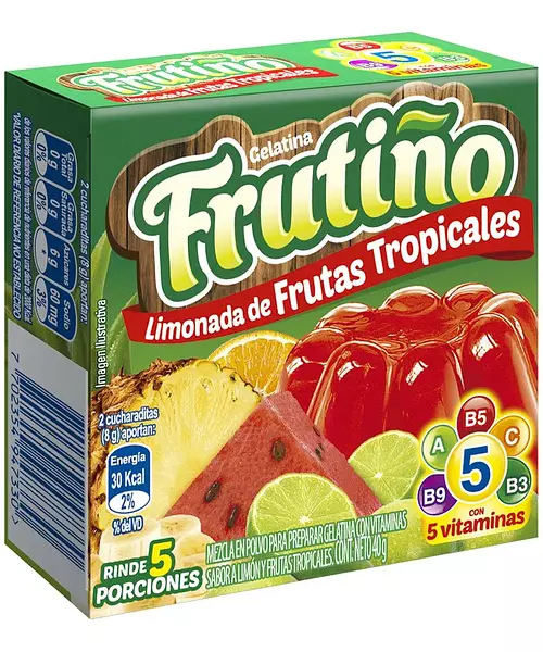 Gelatina Frutiño 5p Lim de Fru Trop