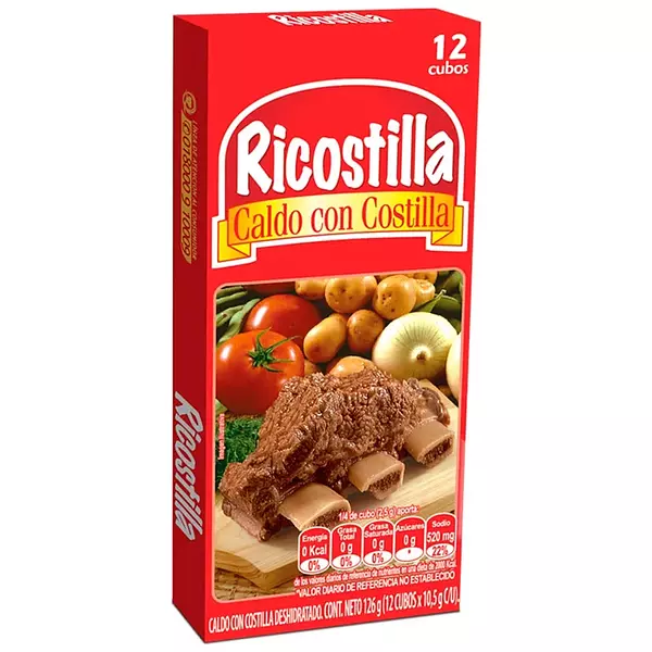 Caldo Ricostilla 12 Cubos X126 Gr