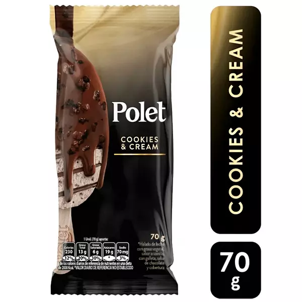 Paleta Polet Cookies X70g