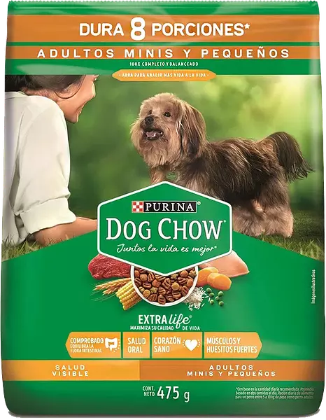 Dog Chow X475gr Adlt Rz Pq Dgstn Sn Vd